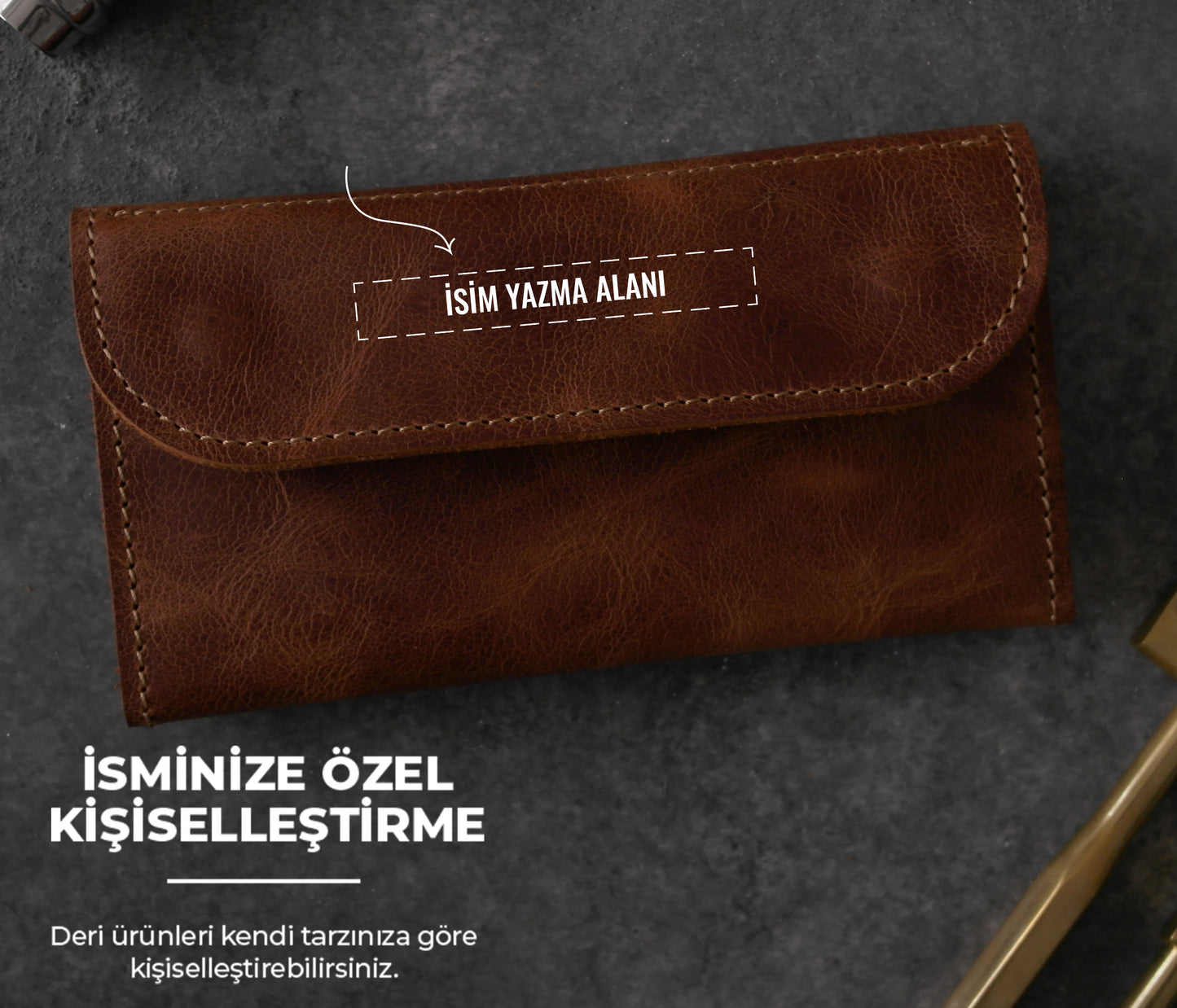 Deri Tütün Kesesi - Tütün Çantası