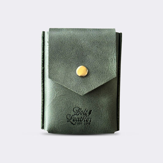 Deri Sigara Kılıfı - Yeşil
